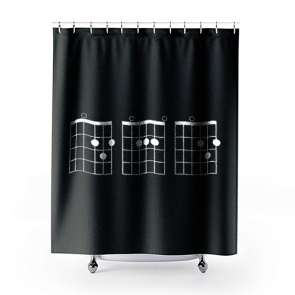 Guitar Chord Shirt Shower Curtains
