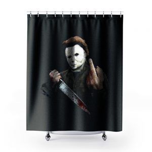 Halloween Middle Finger Shower Curtains