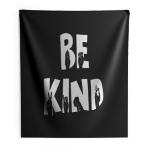 Hand Fingers Be Kind Indoor Wall Tapestry