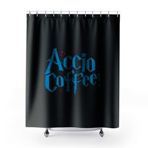 Harry Potter Accio Coffee Shower Curtains