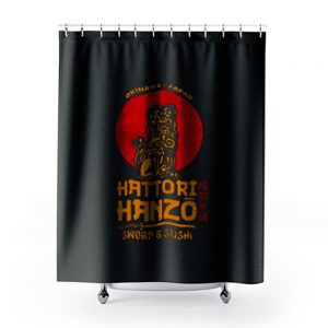Hattori Hanzo Okinawa Sword And Sushi Shower Curtains