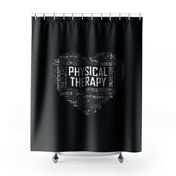 Heart Pysichal Therapy Shower Curtains