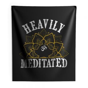 Heavily Meditated Yoga Indoor Wall Tapestry