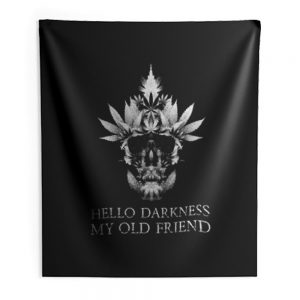 Hello Darkness My Old Friend Indoor Wall Tapestry