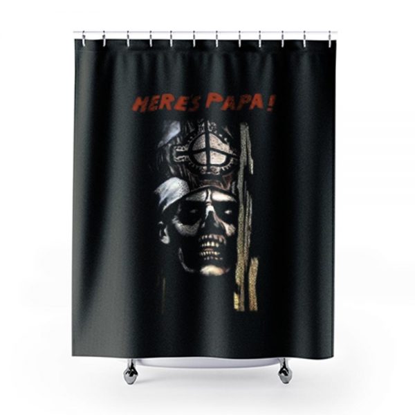 Here Papa Ghost Shower Curtains