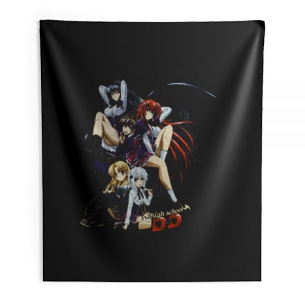 High School Dxd Group Image Anime Indoor Wall Tapestry