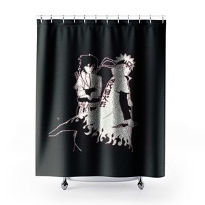 Hokage Sasuke And Naruto Shower Curtains