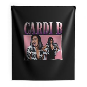Hot Pink Cardi B Music Indoor Wall Tapestry