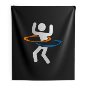 Hula Hooping With Portals Portal Indoor Wall Tapestry