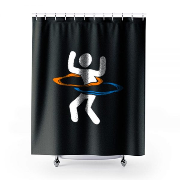 Hula Hooping With Portals Portal Shower Curtains