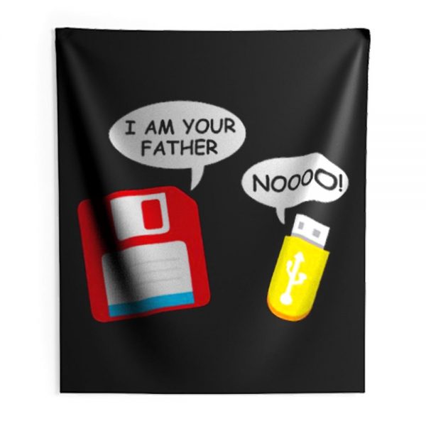 I Am Your Father Funny Computer Geek Indoor Wall Tapestry