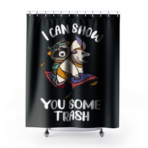 I Can Show You Some Trash Funny Raccoon And Possum Shower Curtains