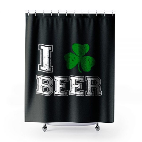 I Love Beer Shower Curtains