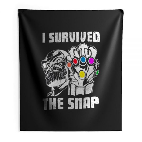 I Survive The Snap Indoor Wall Tapestry