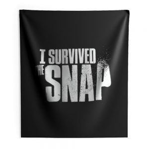 I Survived the Snap Indoor Wall Tapestry