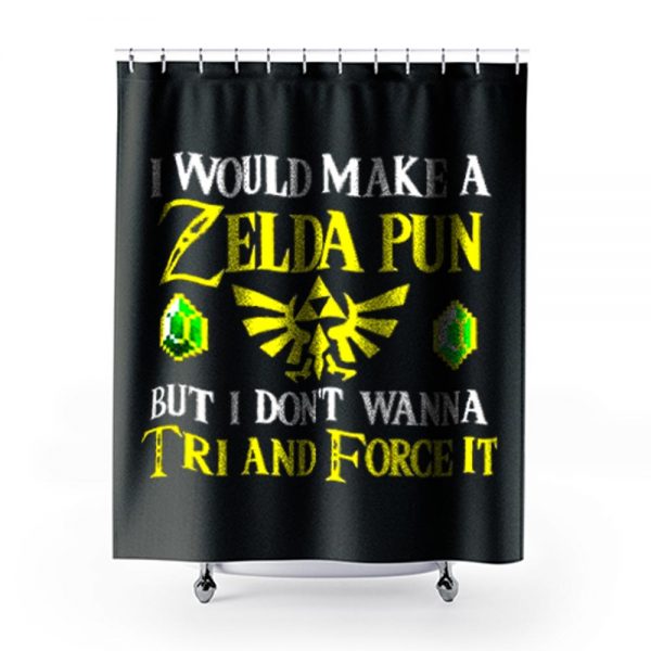 I Would Make A Zelda Pun But I Dont Wanna Try And Force It Shower Curtains