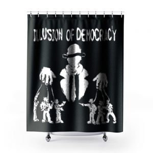 Illusion of Democracy Shower Curtains