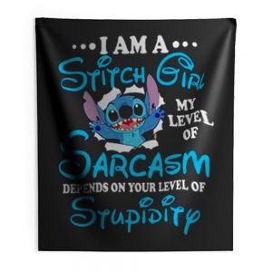 Im A Stitch Girl Funny Disney Indoor Wall Tapestry