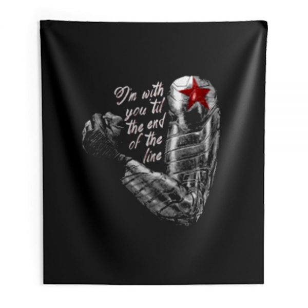 Im With You Til the End of the Lin Indoor Wall Tapestry