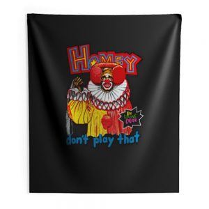 In Living Color Homey The Clown Indoor Wall Tapestry