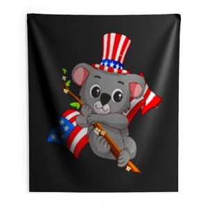 Independence Day Koala Indoor Wall Tapestry
