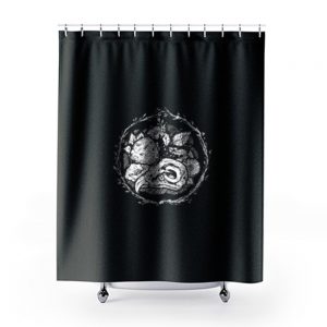 Inner Cycle Hawk Skull Shower Curtains