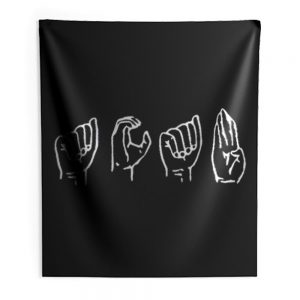 International Sign Language Indoor Wall Tapestry