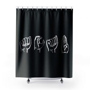 International Sign Language Shower Curtains