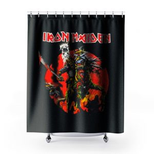 Iron Maiden Skull Samurai Shower Curtains