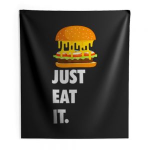 Just Eat It Burger Lover Indoor Wall Tapestry