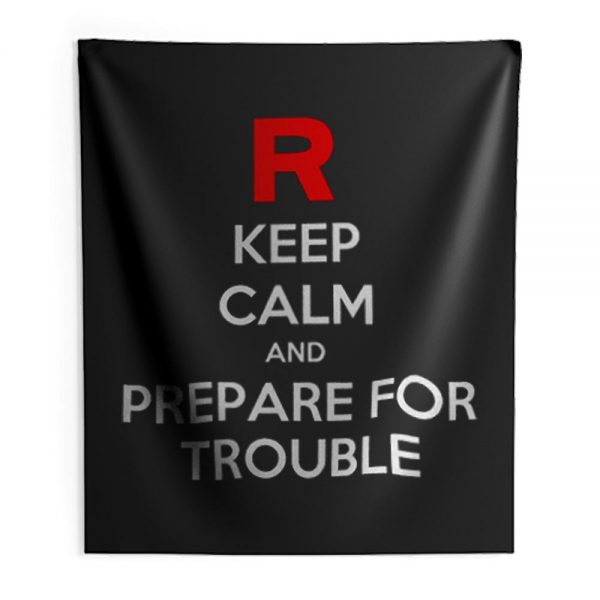 Keep Calm and Prepare For Trouble LADY FIT Pokemon Go Nintendo Indoor Wall Tapestry