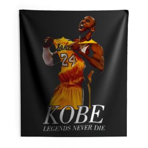 Kobe 24 Bryant Black Mamba Legend Forever Indoor Wall Tapestry