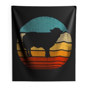 Lamb Sunset Indoor Wall Tapestry