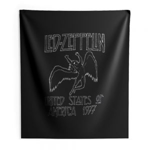Led Zeppelin 1977 Us Tour Icarus Indoor Wall Tapestry