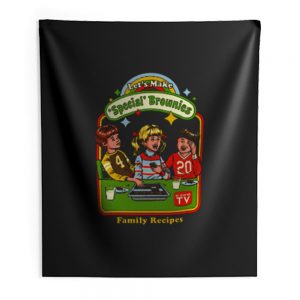 Lets Make Specials Brownies Family Recipes Indoor Wall Tapestry