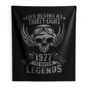 Life Begins At Thirty Eight 1977 Legends Indoor Wall Tapestry