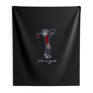 Life Is Good Golf Indoor Wall Tapestry