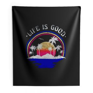 Life Is Good Sunset Indoor Wall Tapestry