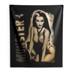Lily Munster Addams Family Munsters Herman Indoor Wall Tapestry