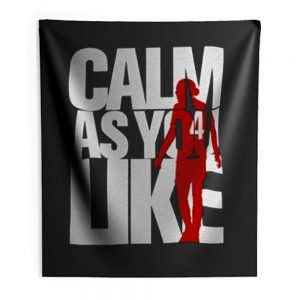 Liverpool FC Custom Calm As You Like White Red Indoor Wall Tapestry