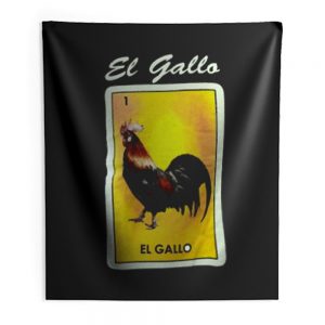 Loteria Rooster Mexico Indoor Wall Tapestry