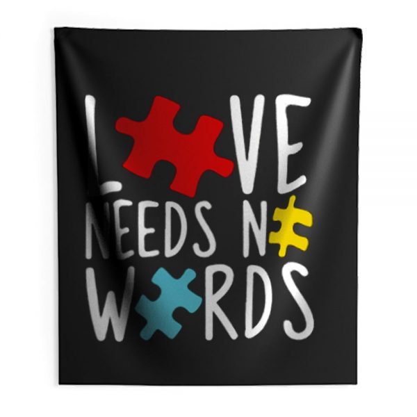 Love Needs No Words Indoor Wall Tapestry