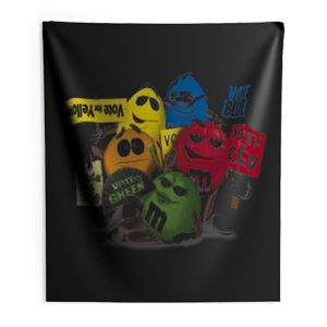 M N Ms Candy Chocolate Retro Indoor Wall Tapestry