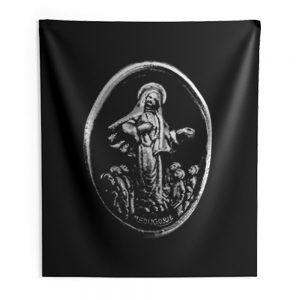 MEDUGORJE Our Lady of Medjugorje Miraculous Medal Indoor Wall Tapestry
