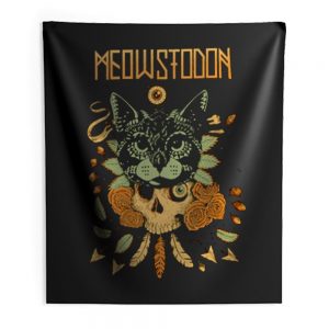 MEOWSTODON CAT Indoor Wall Tapestry