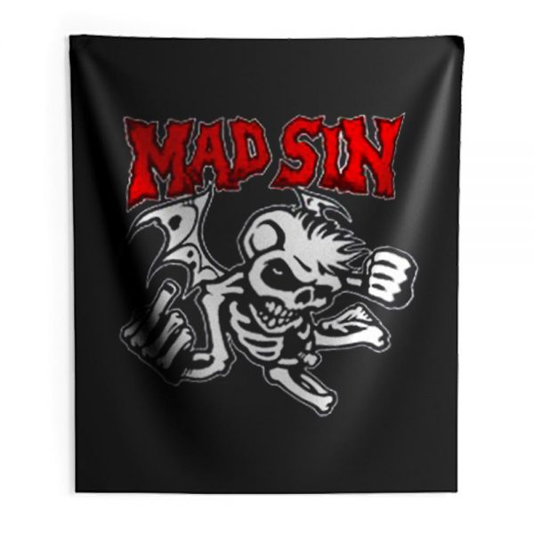 Mad Sin Psychobilly Punk Rock Band Indoor Wall Tapestry