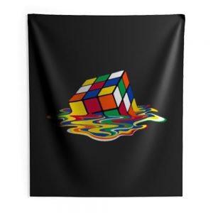 Melting Cube Indoor Wall Tapestry