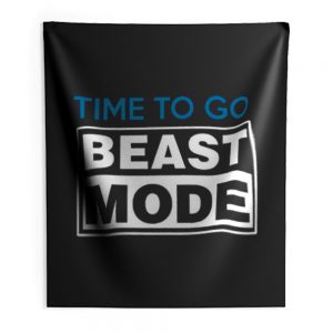 Mens Beast Mode GYM Indoor Wall Tapestry