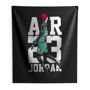 Michael Jordan Air Jordan 13 Aurora Green Match Indoor Wall Tapestry