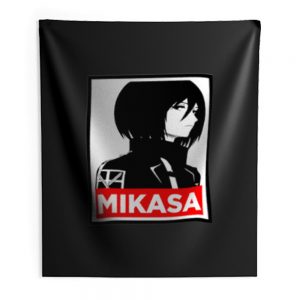 Mikasa Cover Attack On Titan Anime Indoor Wall Tapestry